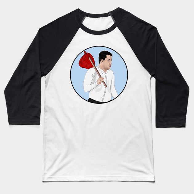 Asuelu - runaway Baseball T-Shirt by Ofthemoral